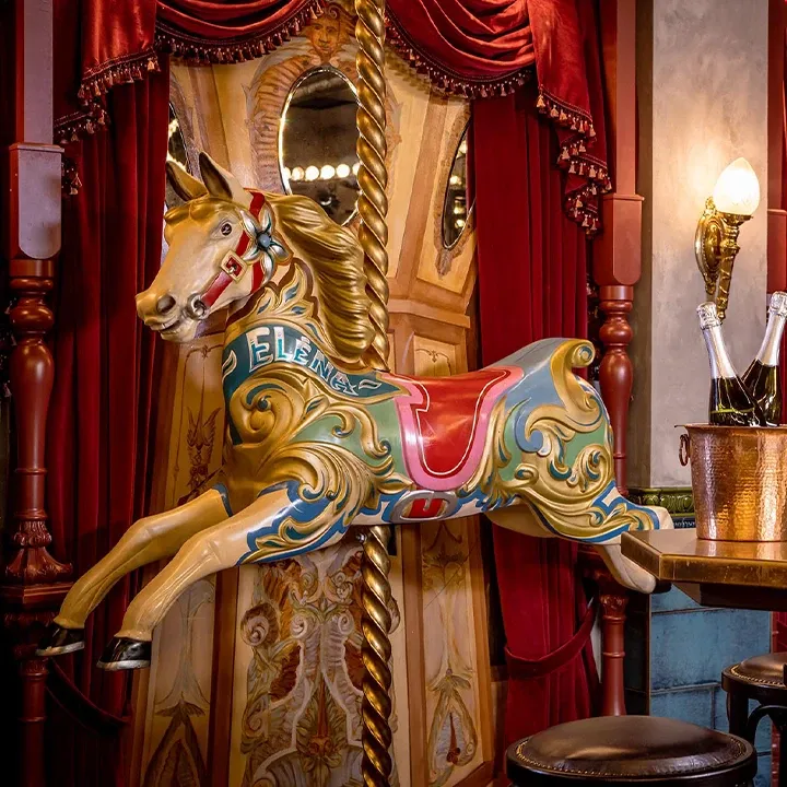 flight club birmingham carousel horse