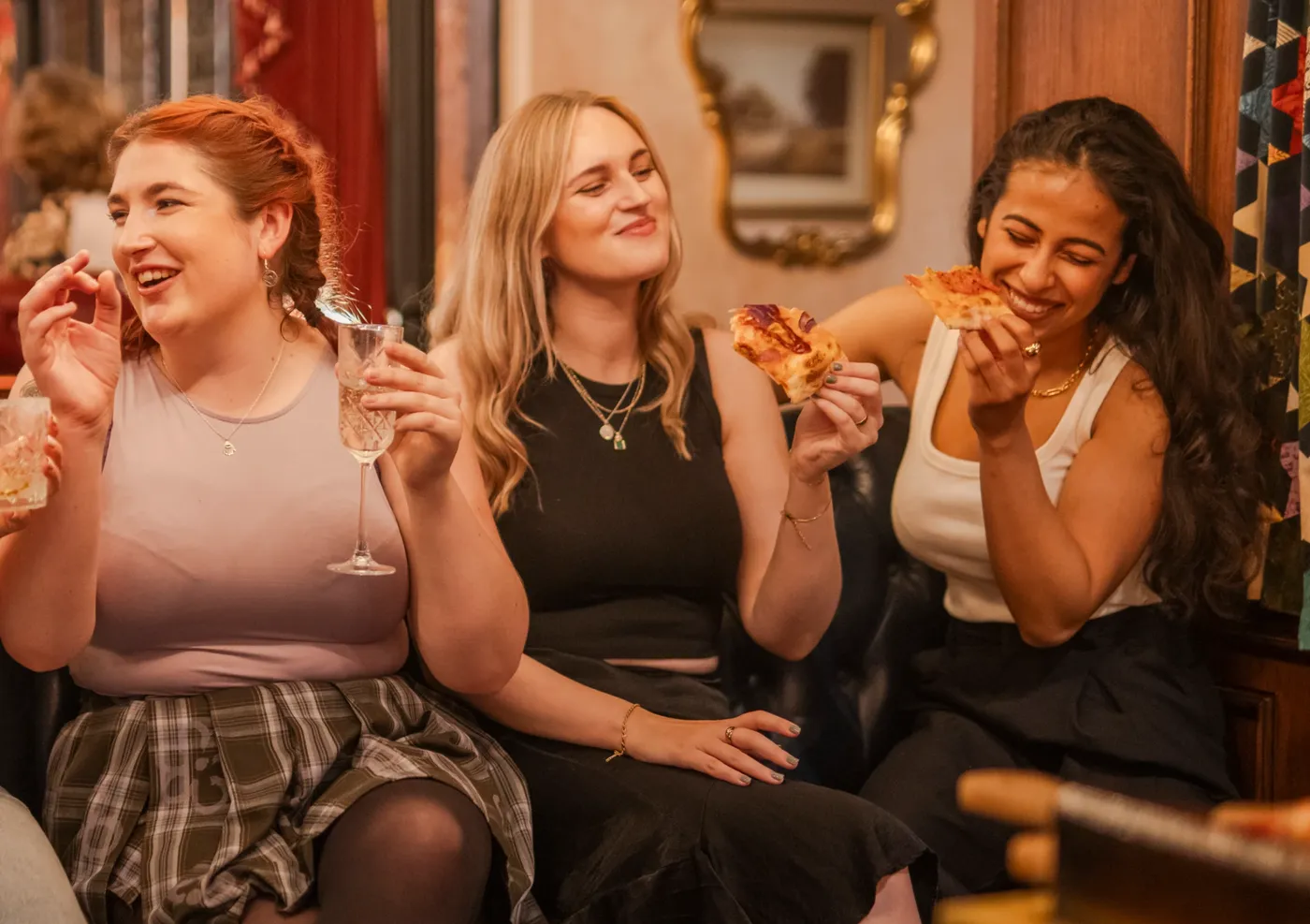 group of girls enjoying a weekend package at flight club