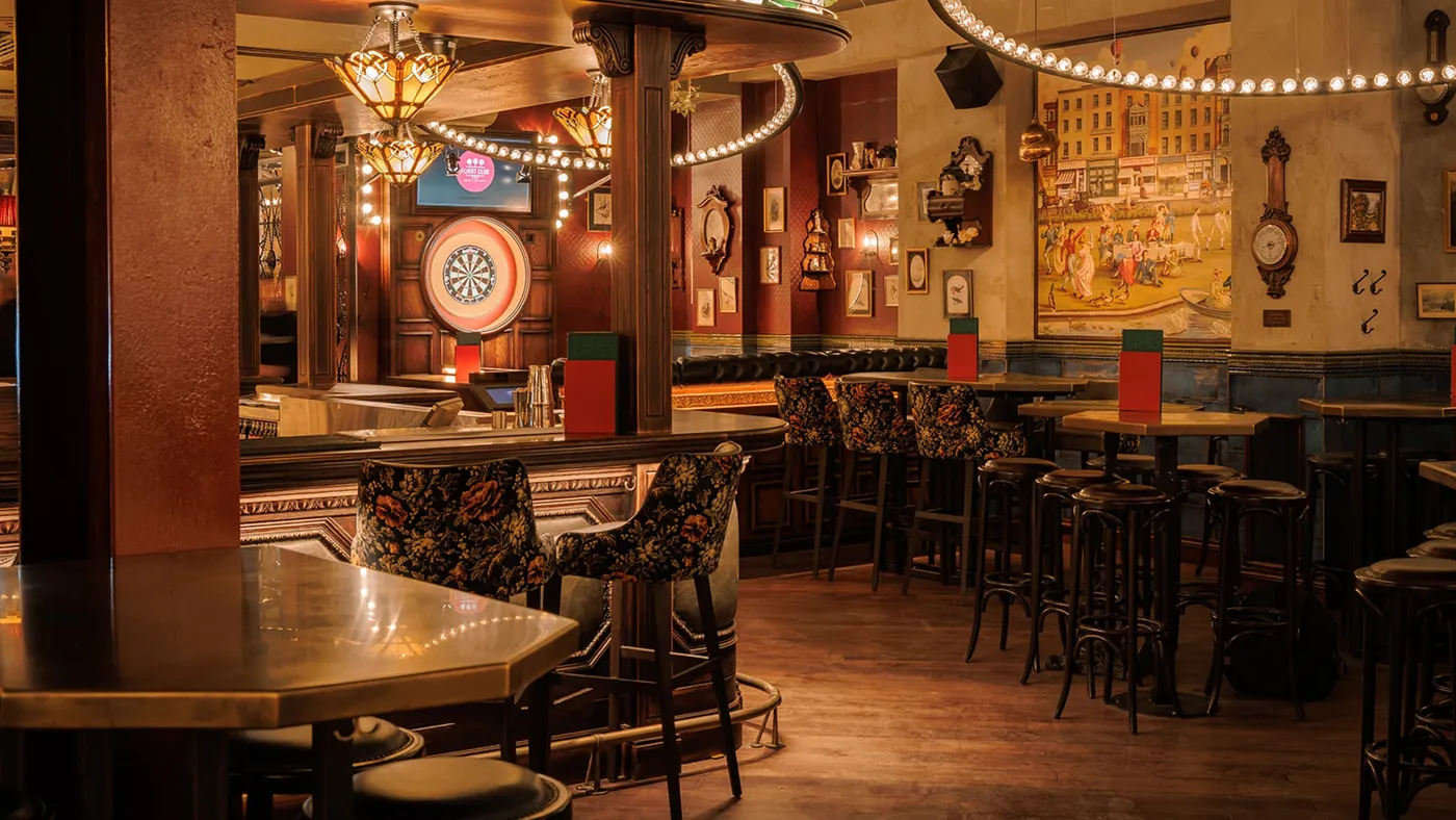 bar tables at flight club dublin