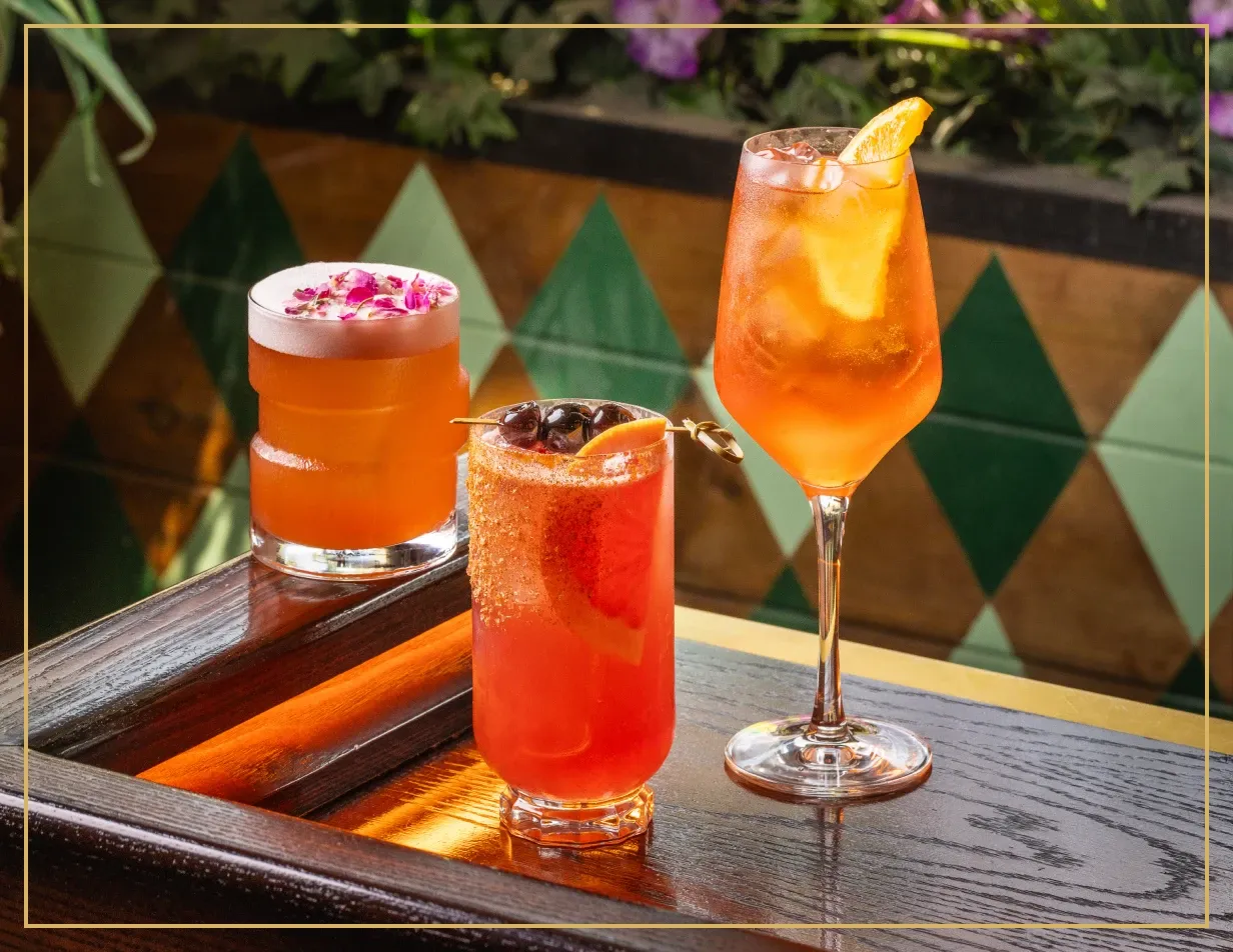 selection of cocktails at Flight Club Dublin