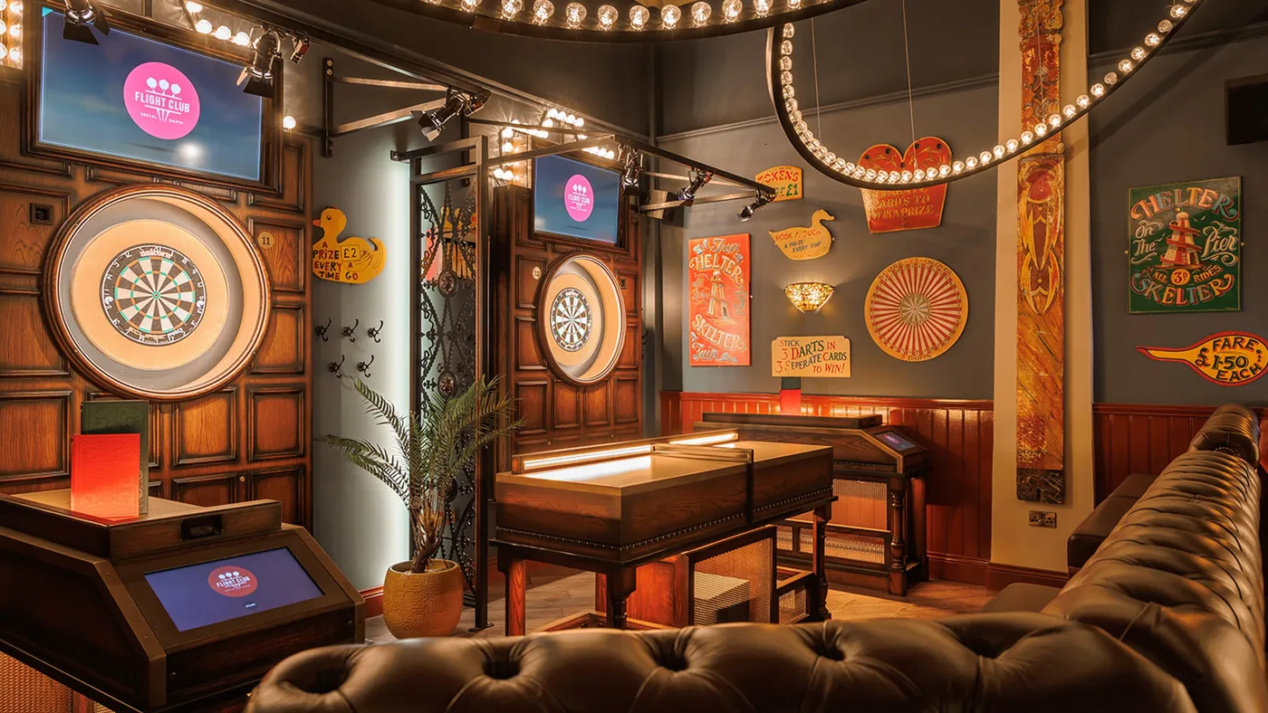 example of a private or semi private space at flight club dublin