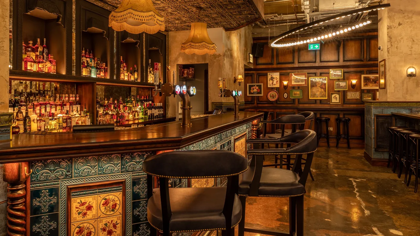 bar at flight club leeds