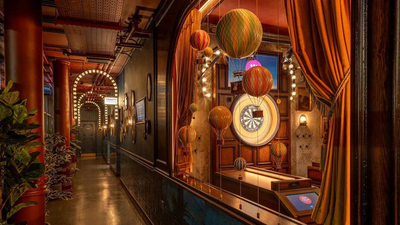 Flight Club Liverpool interior