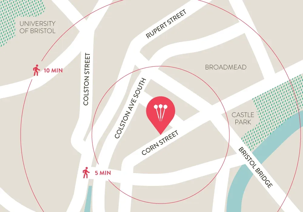 flight club bristol map