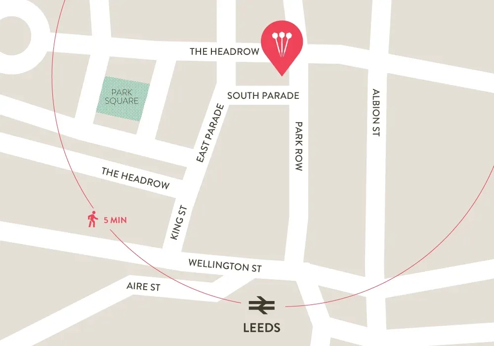 flight club leeds map