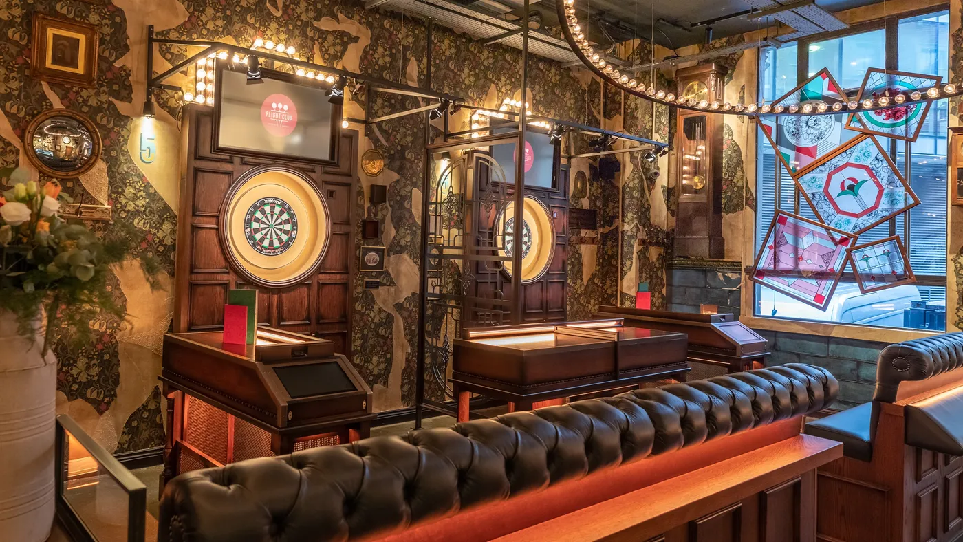 Flight Club Manchester interior 