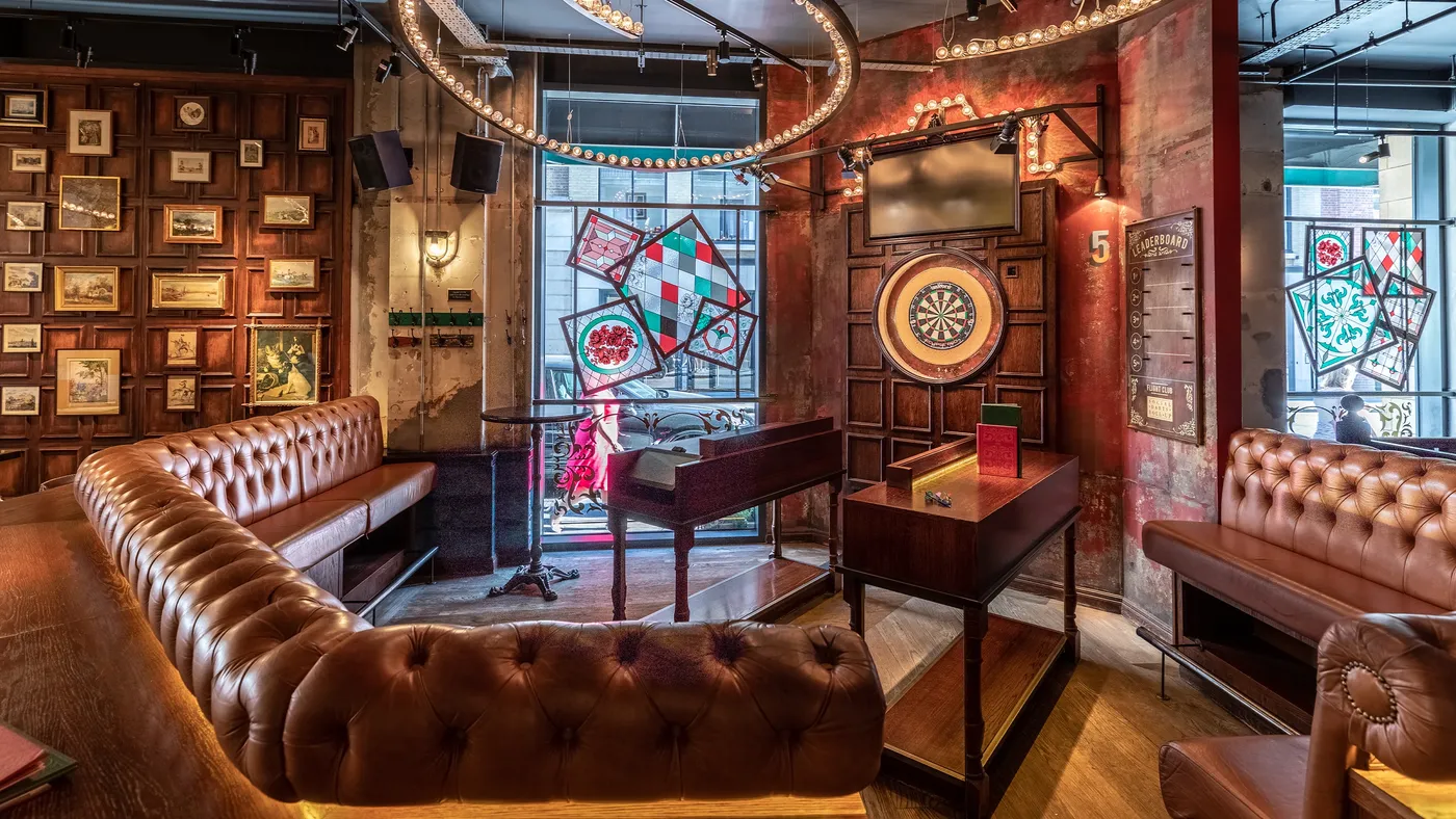 Flight Club Shoreditch interior