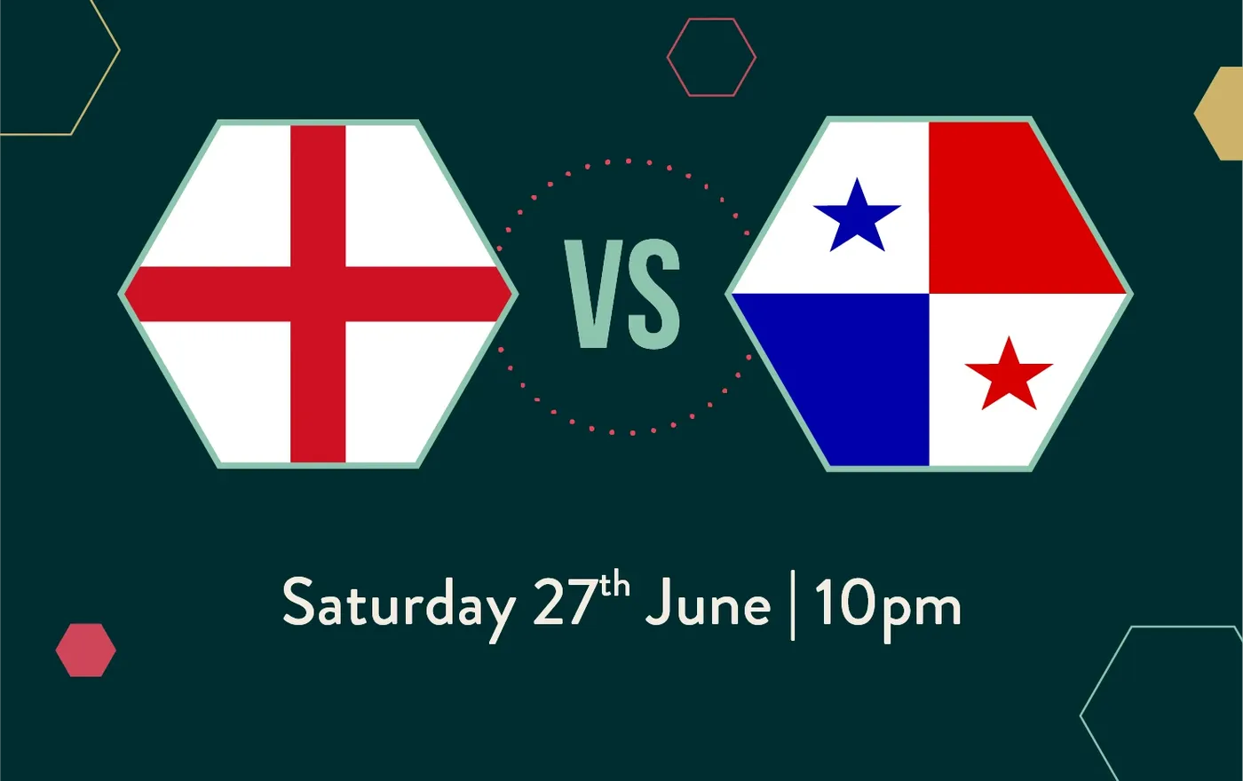 graphic of england vs panama for the world cup match